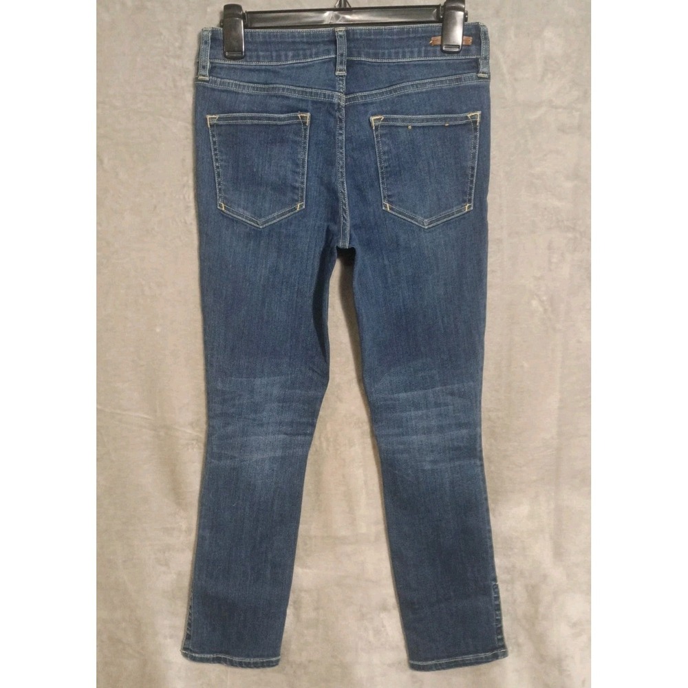 Pilcro and the Letterpress Stet Cropped/Capri Jeans Women's 27 Dark Wash Blue - Picture 5 of 9